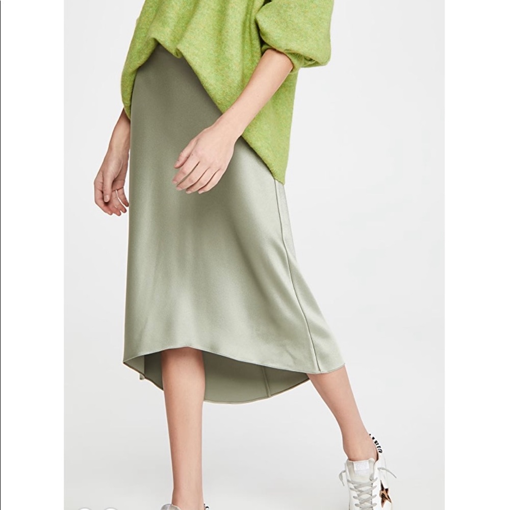Alice and Olivia Maeve High Low Slip Skirt